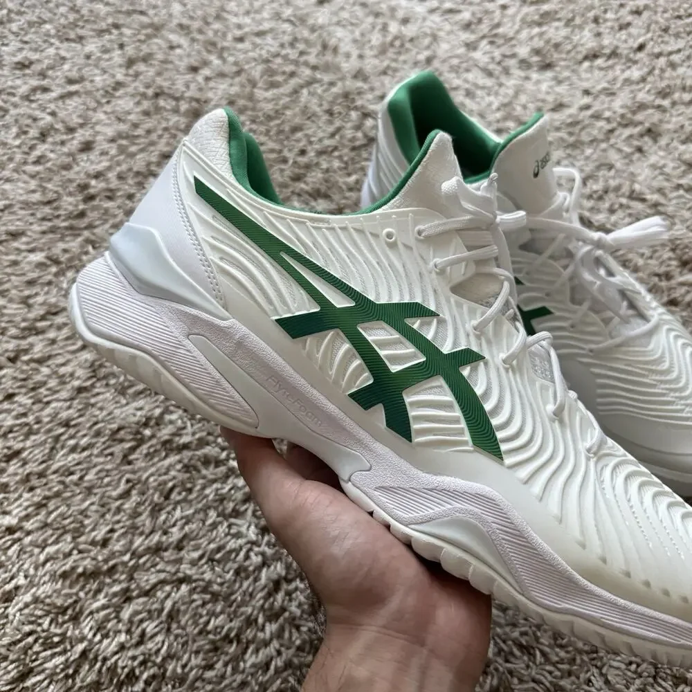 NWT Asics Court FF Novak White Green Australian Open Tennis Shoes Men’s Size 15